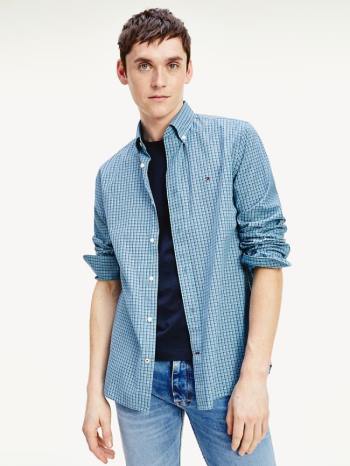 Camisa Tommy Hilfiger Indigo Look Print Slim azul hombre